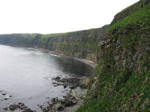 Basalt cliffs at Garden Cove, St. George Island, AK.
