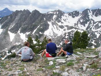 Bear Basin from crest of Hellroaring Trail