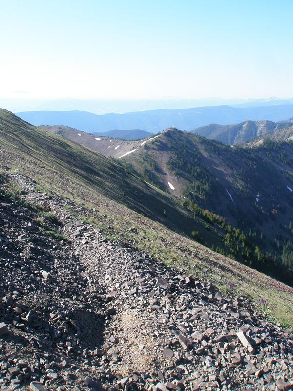   Hyalite Peak, looking north
