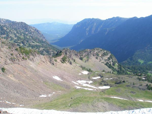   Hyalite Peak looking north