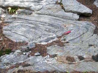 Isoclinal Fold in Gneisses, Bear Basin