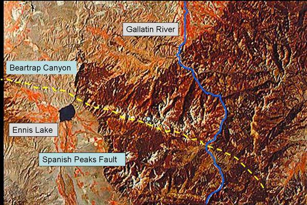 Landsat Image of Spanish Peaks