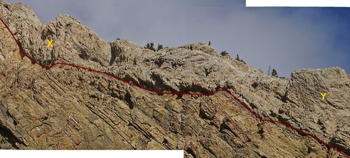 Limestone-limestone contact