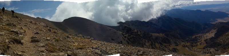 looking south near summit