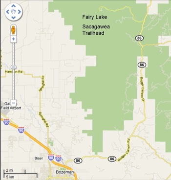 Map to Fairy Lake
