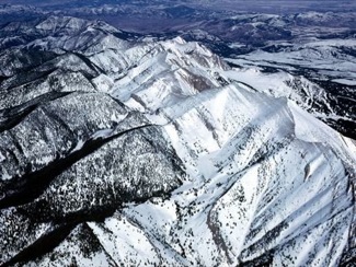 Profile of the Bridger Range from the Air