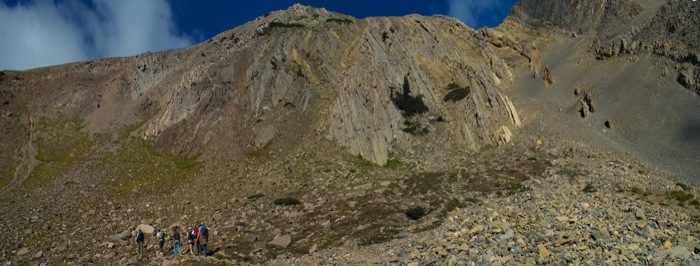 Sacagawea cirque headwall