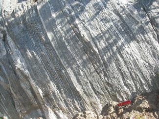 Tonalitic Gneiss with disharmonic folds, Bear Basin
