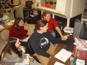 Students using XRD Instrument