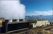 Geothermal power plant at Steamboat Springs Nevada.