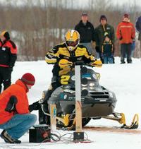 Clean snowmobile challenge.