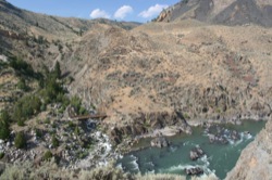 Metasediments exposed in Yellowstone River