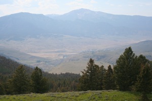 Panorama of Field Area, looking across Yellowstone River