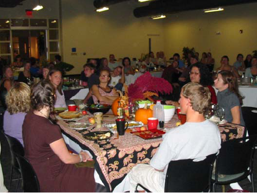 People at the Harvest Dinner