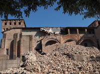Earthquake rubble