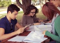 Students Using Tablet