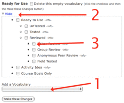 Screenshot of Adding Vocabulary Term