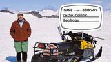 Geologizing on the Juneau Icefield's Taku Glacier.