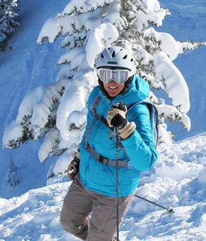 Karin in Bridger Gully