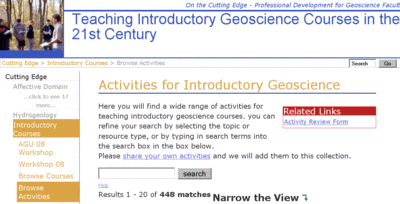CE Intro activity browse screenshot