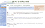 Course Description Site Guide Screen Shot
