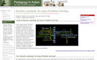 Faculty-Coached, In-Class Problem Solving page screenshot