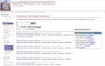 Geochemical instrument database screenshot