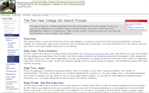 job search two year colleges screenshot