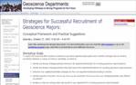 recruiting geosci majors screenshot