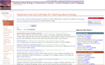 screenshot: energy activities cutting edge