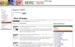 Search SERC screenshot