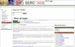 SERC site wide search GIS activities screenshot