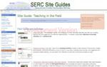 Teaching in the field site guide screenshot