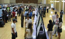 July 2009 LSU Poster forum showcases undergraduate student research.