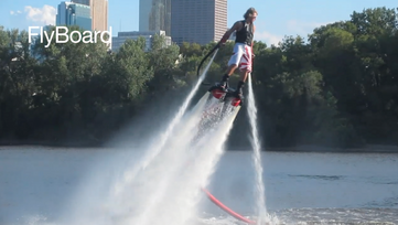 screen shot from Flyboard background video