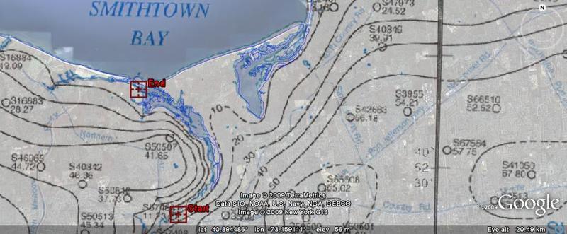 Google Earth with Water Table Contours