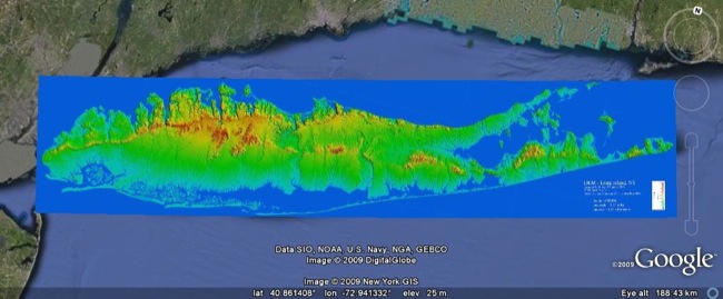 Long Island Digital Elevation Model