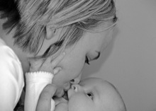 mom and baby