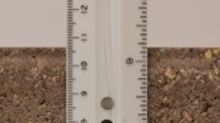 image of a ruler used to measure width of a brick
