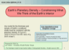 title slide for density of Earth