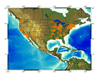 Location of schools participating in the IRIS Seismographs In Schools Program