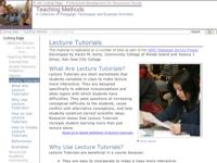 Go to /NAGTWorkshops/teaching_methods/lecture_tutorials/index.html