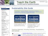 Go to /teachearth/site_guides/sustainability.html