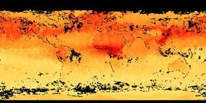 Satellite image of CO in earth