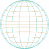 Back of a wireframe sphere.
