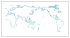 World map with outlined continents.