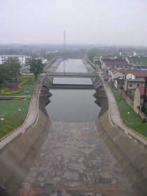 Figure 3: Drainage channel at Henshang reservoir 