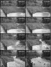 Initial Erosion of Marmot dam