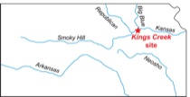 Location map, Kings Creek site