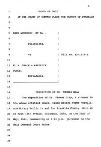 Deposition example 